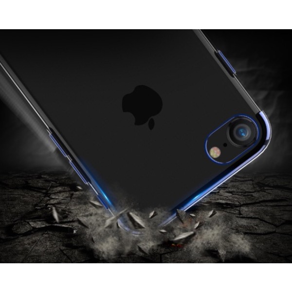 iPhone 7 PLUS - Stilig eksklusivt silikondeksel FLOVEME Röd