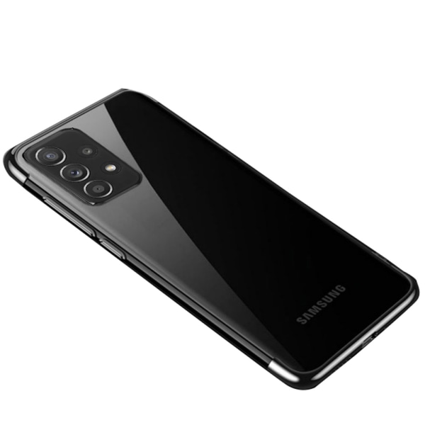 Stilfuldt stødabsorberende cover - Samsung Galaxy A72 Svart