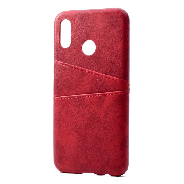 Stilfuldt cover med kortslot til Huawei P20 Lite Röd