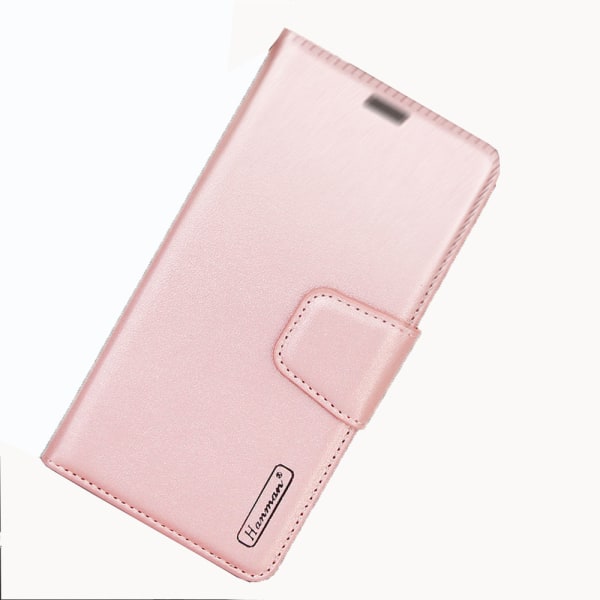 Huawei P30 - Tyylikäs Smart Wallet -kotelo Hanmanilta Rosa