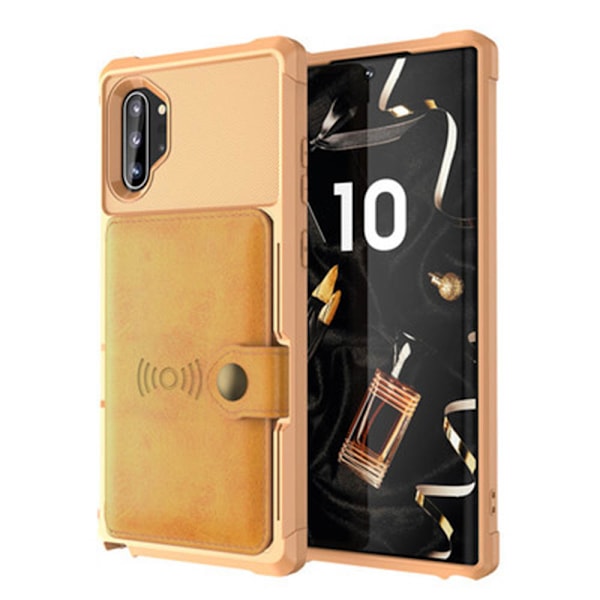 Ammattimainen kuori korttipaikalla - Samsung Galaxy Note10 Plus Blå