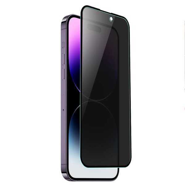 iPhone 15 Pro Max - 2-Pack Ceramic Skärmskydd 2.5D Svart Anti Spy Svart
