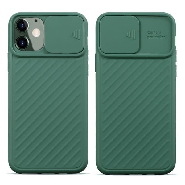 Glat stødabsorberende cover - iPhone 12 Röd