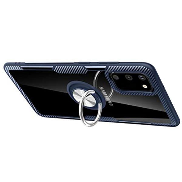 Samsung Galaxy S20 - Skal med Ringhållare Svart/Silver