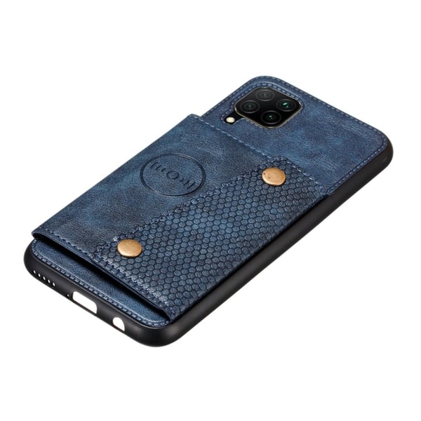 Stilfuldt fleksibelt cover med kortrum - Samsung Galaxy A42 Mörkblå