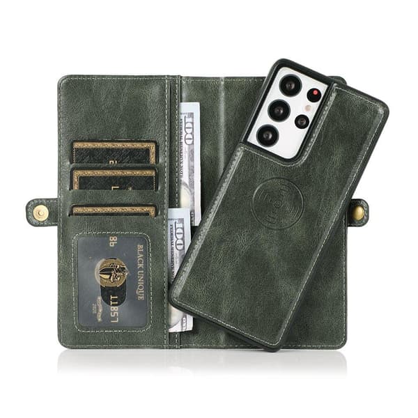 Smooth 2-1 Wallet Case - Samsung Galaxy S21 Ultra Mörkblå