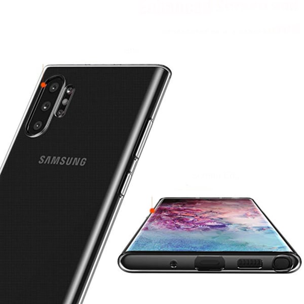 Samsung Galaxy Note 10 Plus - Tyylikäs silikonikuori Transparent/Genomskinlig