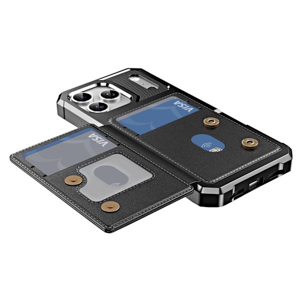 iPhone 17 Pro Max Stötsäkert Kortfacksskal Grön