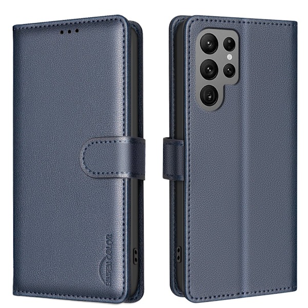 Samsung Galaxy S23 Ultra Magnetiskt Plånboksfodral - Smart & Snyggt! Lila