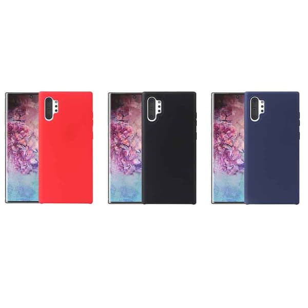 Stødabsorberende silikonecover - Samsung Galaxy Note10+ Svart