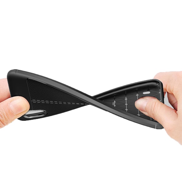 Støtsikkert fleksibelt deksel - Samsung Galaxy A10 AUTO FOCUS Mörkblå
