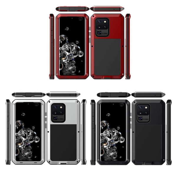 Beskyttende aluminiumscover - Samsung Galaxy S20 Ultra Röd