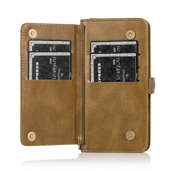 Smart Double Wallet Cover - iPhone 7 Mörkgrön
