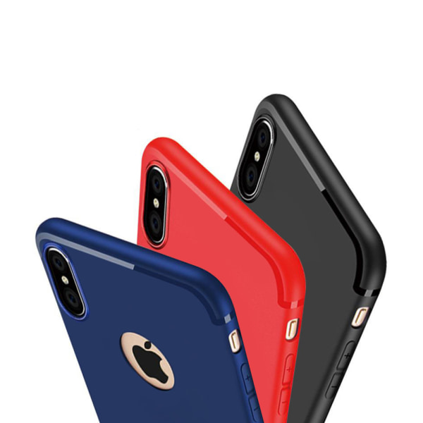 iPhone X/XS - Silikonskal i Matt-design Ljusrosa