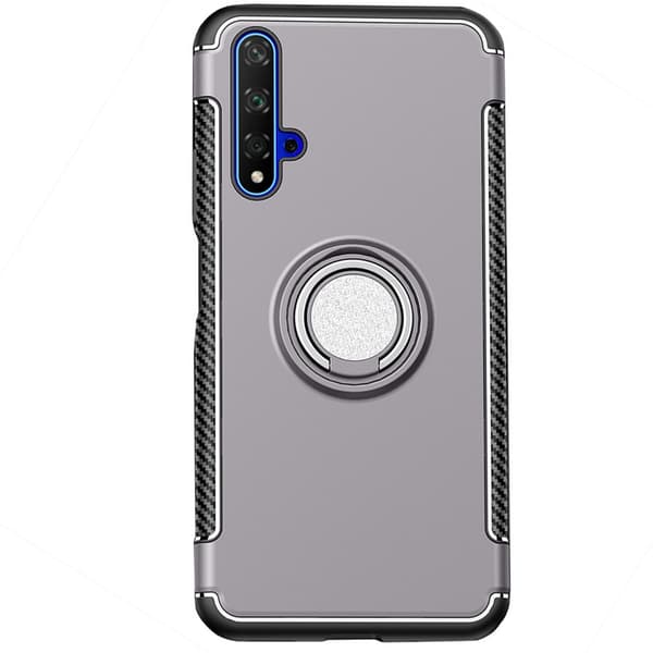 Elegant Skal med Ringhållare - Huawei Nova 5T Röd