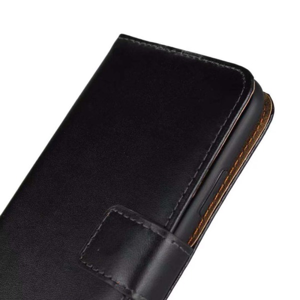 Lommebokdeksel i skinn fra Floveme til iPhone XR Brun
