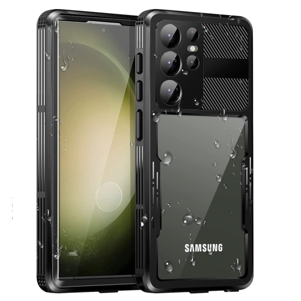 Vandtæt IP68 cover - Samsung Galaxy S23 Ultra Svart