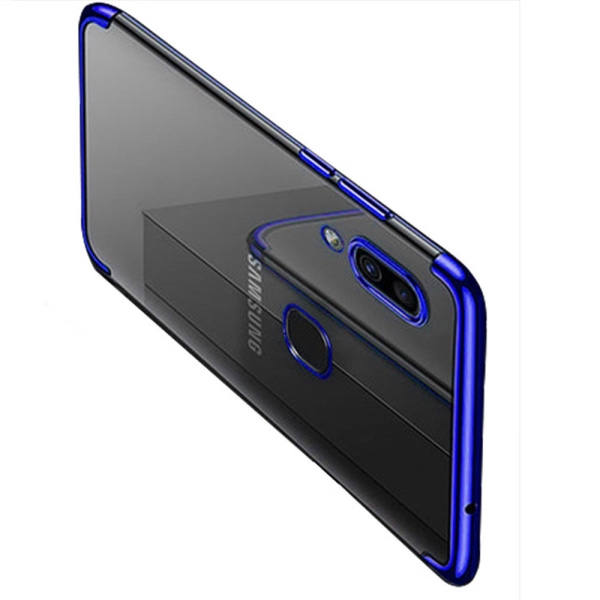 Samsung Galaxy A20E - Smart Floveme silikonikuori Roséguld