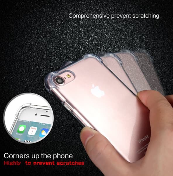 iPhone 7 - Stilrent Exklusivt Praktiskt Silikonskal Drop-proof Guld