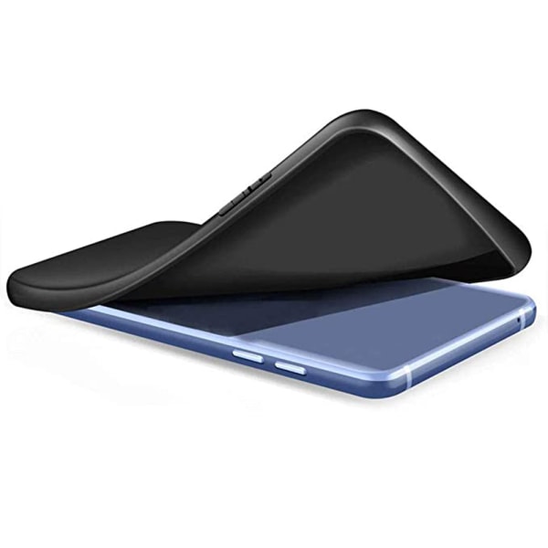 Klassisk silikonecover (LEMAN) - Samsung Galaxy A12 Mörkblå