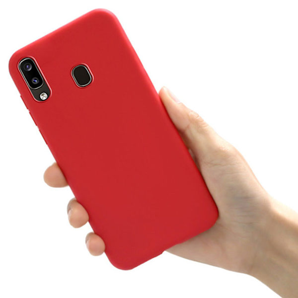 Samsung Galaxy A20E - Silikonskal Ljusrosa