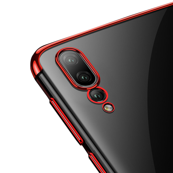 Huawei P20 - Beskyttende silikonecover Röd