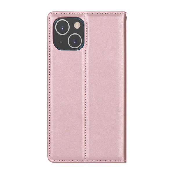 Stilig HANMAN lommebokdeksel - iPhone 13 Rosaröd