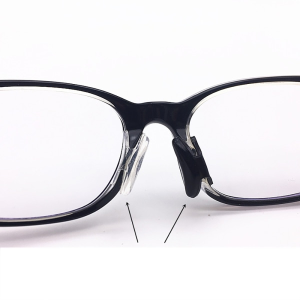 Bløde briller-næsepuder i silikone (1-par) Genomskinlig 2,5mm