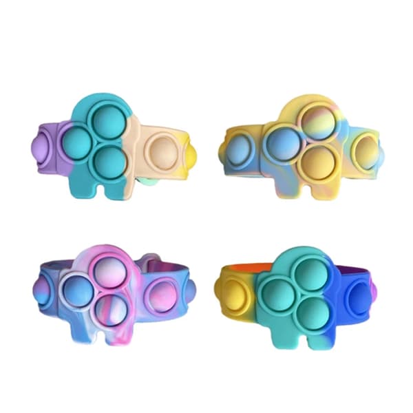 Mjuk Fidget Armband Simple Dimple Pop-It Macaroon