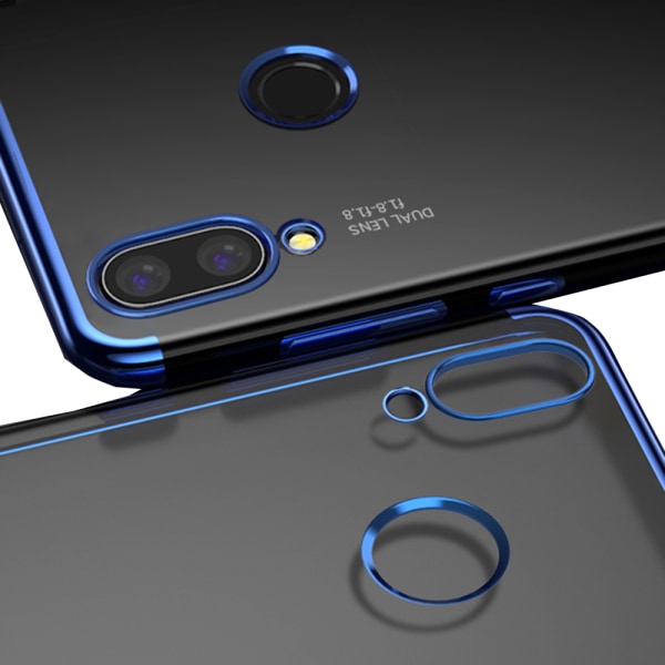 Huawei P Smart 2019 - Elegant Floveme silikondeksel Svart