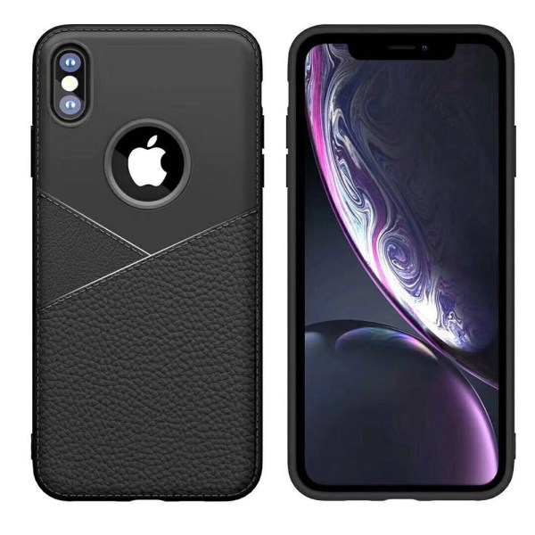 LEMAN - Smart Cover iPhone XS Maxille Brun