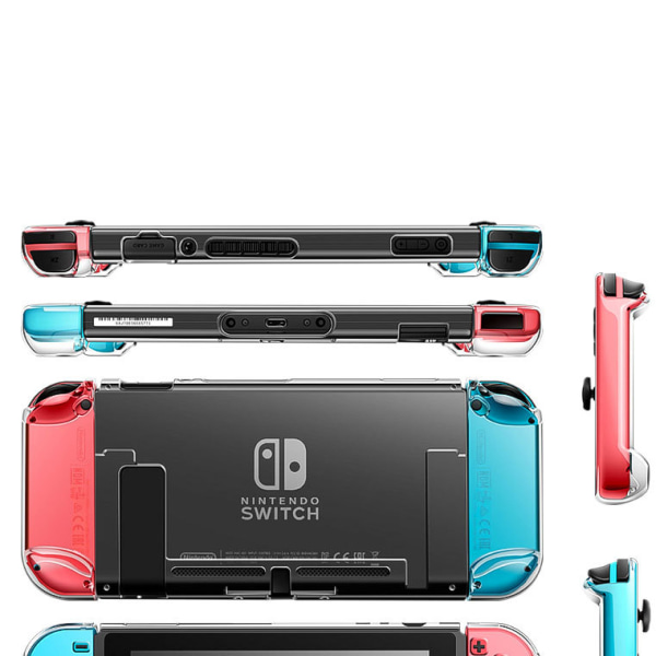 Stötdämpande Heltäckande Nintendo Switch TPU Skal Genomskinlig