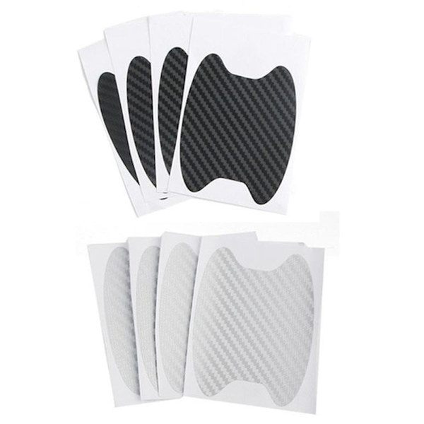 Skydd för Dörrhandtags Fördjupning 4-Pack KARBON Svart