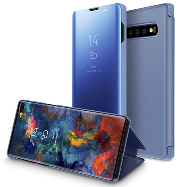 Praktiskt Effektfullt Fodral - Samsung Galaxy S10 Plus Himmelsblå