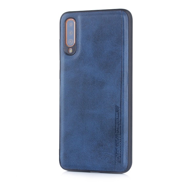 Samsung Galaxy A70 - Robust Skyddsskal Pu-Läder Ljusbrun