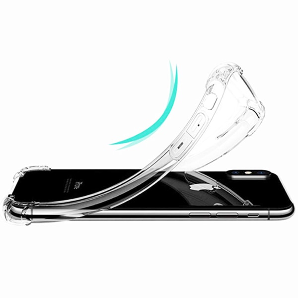 St�td�mpande Praktiskt Silikonskal - Samsung Galaxy A40 Transparent/Genomskinlig