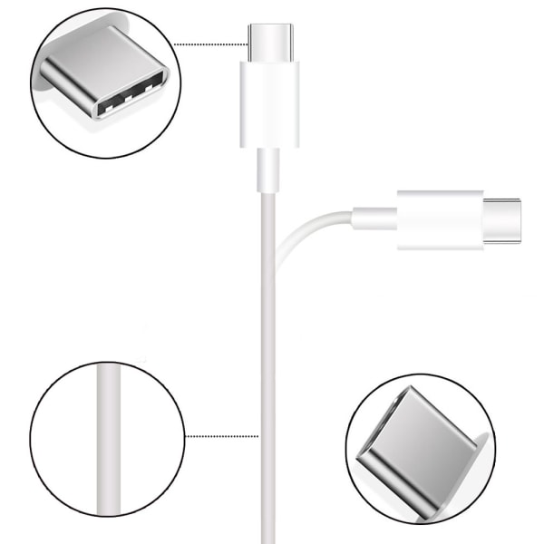 10 kpl:n käytännöllinen Micro-USB-latauskaapeli 1 metri Vit