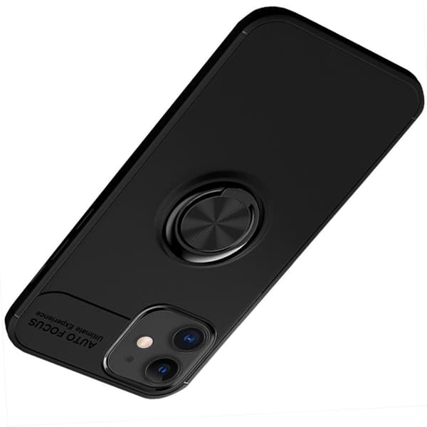 Stilfuldt beskyttelsescover med ringholder - iPhone 12 Blå