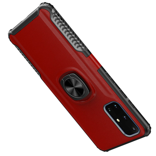 Samsung Galaxy A71 - Effektivt LEMAN-cover med ringholder Röd