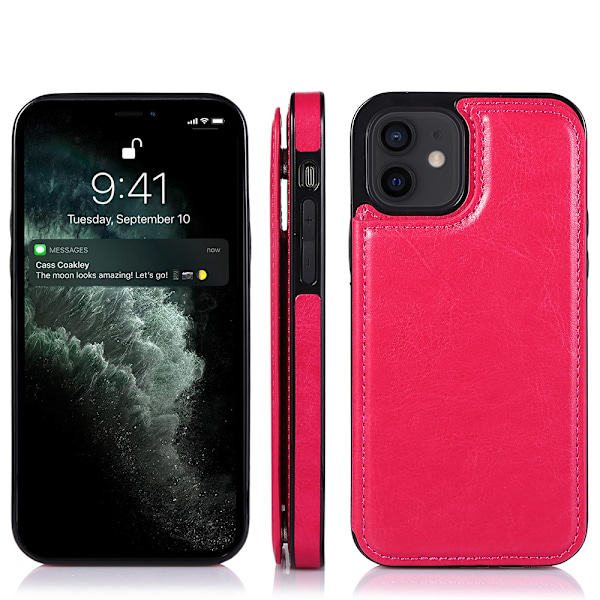 Smart Nkobee Skal med Kortfack - iPhone 12 Mini Mörkblå