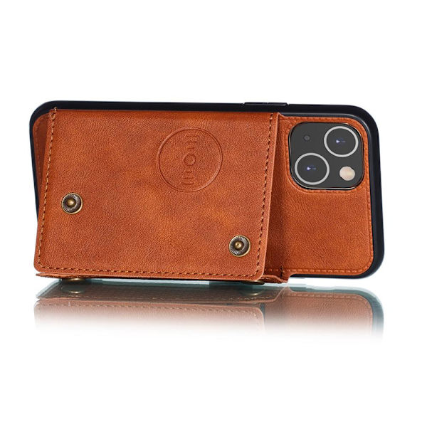 Glat cover med kortrum - iPhone 13 Svart
