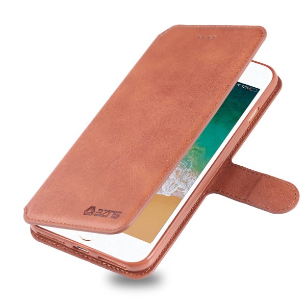 iPhone 7 Plus - Glatt og robust lommebokdeksel Röd