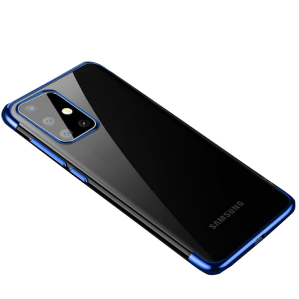 Gjennomtenkt silikonbeskyttelsesdeksel - Samsung Galaxy A51 Blå