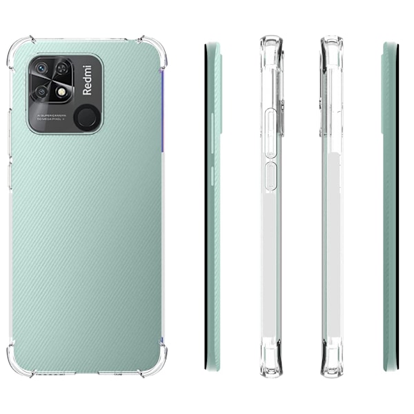 Säkerhet i Varje Hörn - Airbag Clear Case till Din Redmi 10C NFC! Transparent