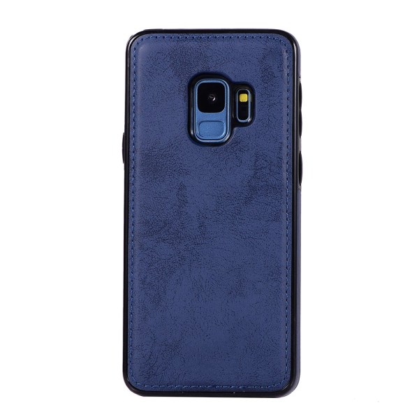 LEMAN Stilrent Plånboksfodral - Samsung Galaxy S9 Marinblå