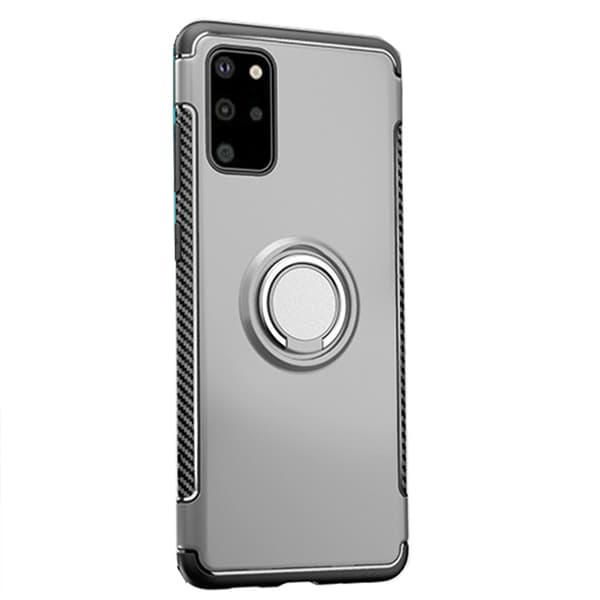 Smidigt Skal med Ringhållare - Samsung Galaxy S20 Plus Guld