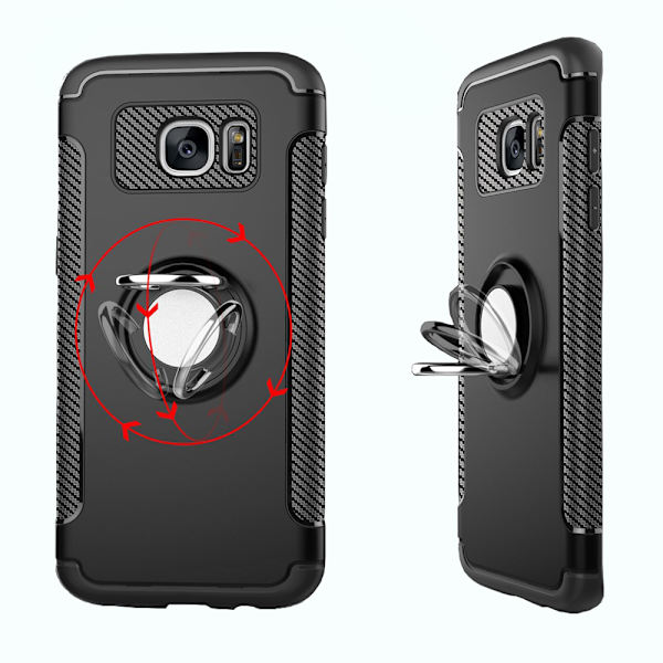 Samsung Galaxy S7 - Elegant Skal Ringhållare Silver