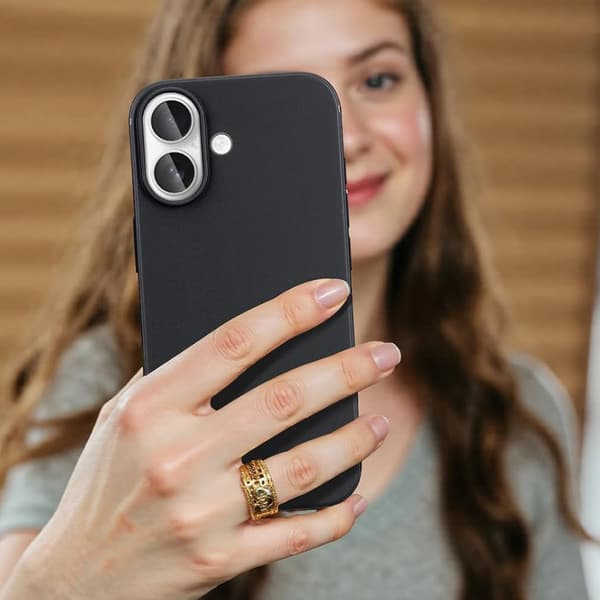 iPhone 17  Matt Silikonskal Svart