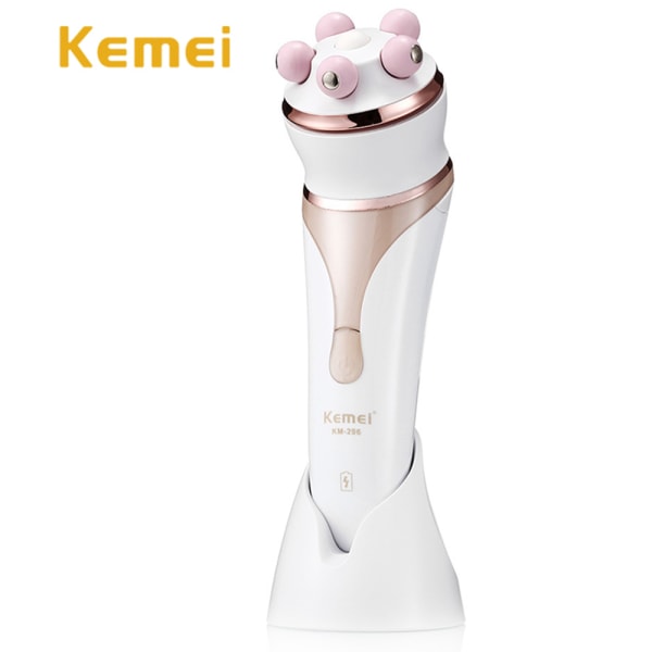 Kemei KM-296 Effektfull 4 i 1 Epilator Rakapparat Vit