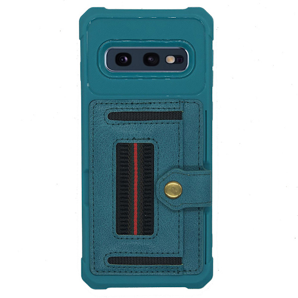Samsung Galaxy S10E - Skyddsskal med Kortfack Röd